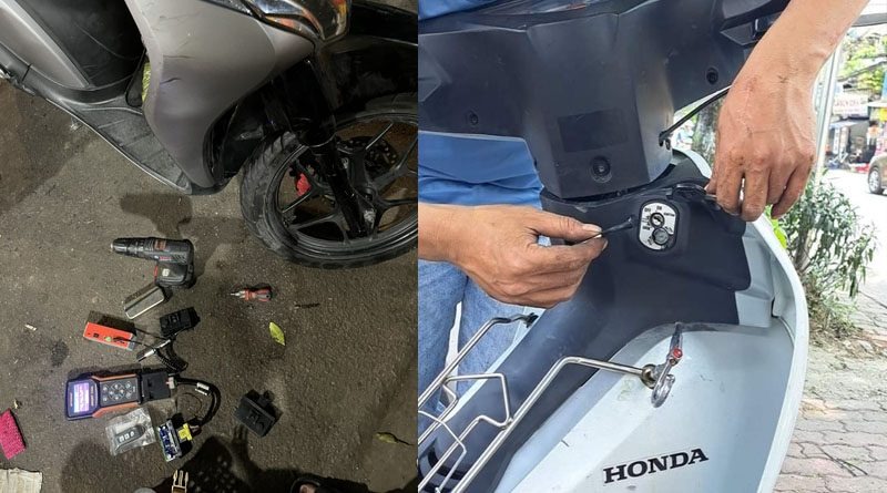Sửa khóa từ xe máy